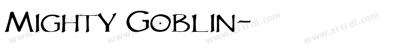 Mighty Goblin字体转换